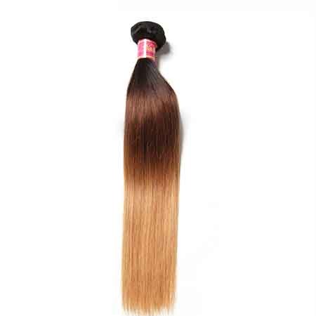 Idolra Ombre Virgin Straight Hair Extension 1 Bundle Unprocessed Virgin Remy Human Hair Weave